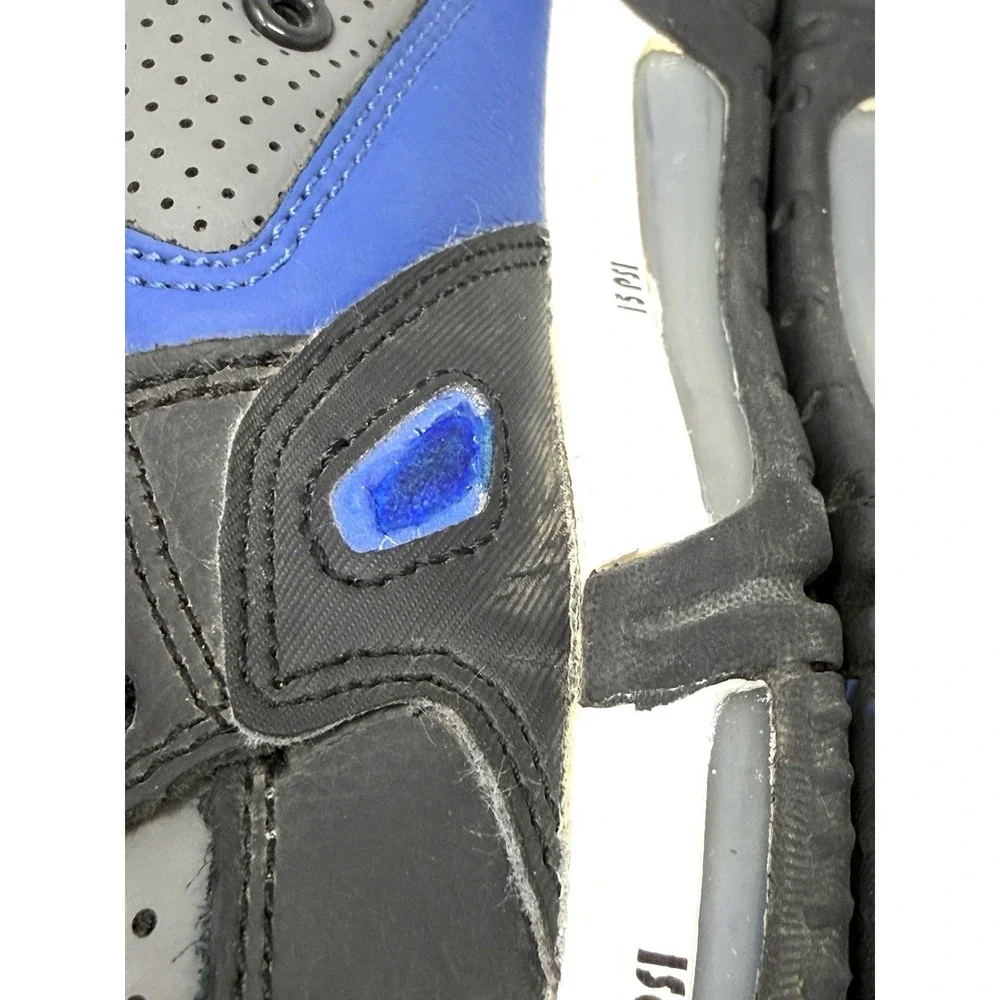 DC Shoes Impact FX Leather Skate Shoes Black Gray Blue Men's US 7.5 EU 40 Skate
